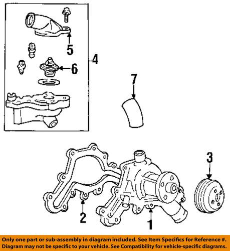 Ford oem yu3z8a586aa water pump-housing assembly