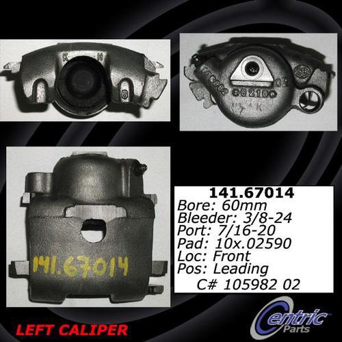 Centric 142.67014 front brake caliper-posi-quiet loaded caliper-preferred