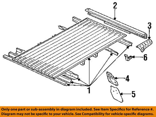 Toyota oem 6563589112 pick up box-plate