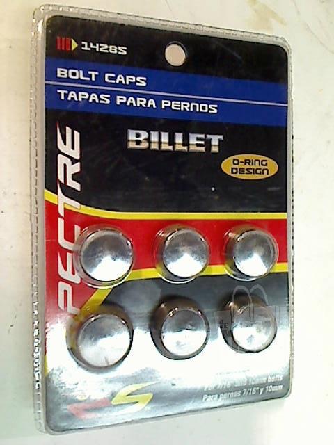 Spectre performance 14285 bolt cap & retainer kit for 7/16" & 10mm bolts, chrome