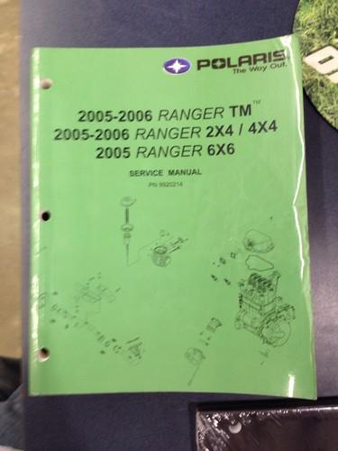 2005-2006 polaris ranger tm/ ranger 2x4, 4x4/ ranger 6x6 manual oem 9920214