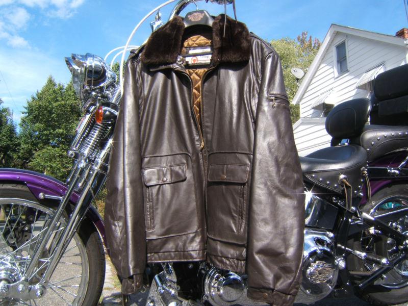 Sears vintage  leather bomber jacket 