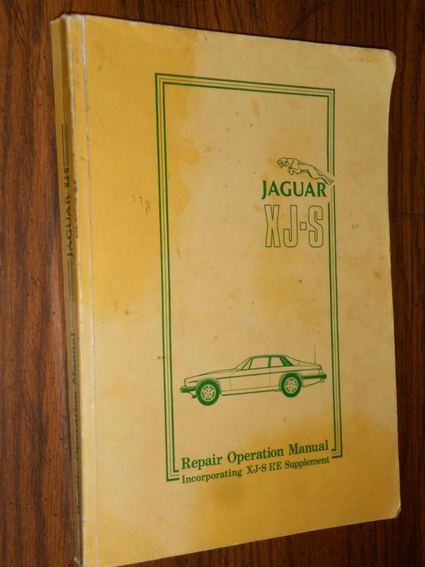 1984 1985? jaguar xj-s shop manual / shop book / good original! includes xj-s he