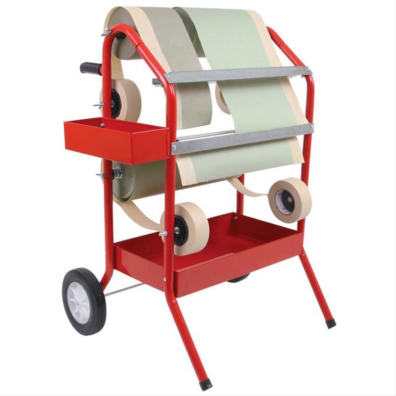 Paint masking machine holds 2 rolls of 18" paper 4 rolls tape sandpaper tray