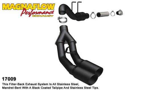 Magnaflow 17009 ford diesel 6.7l diesel, 4in dual black series kit exhaust