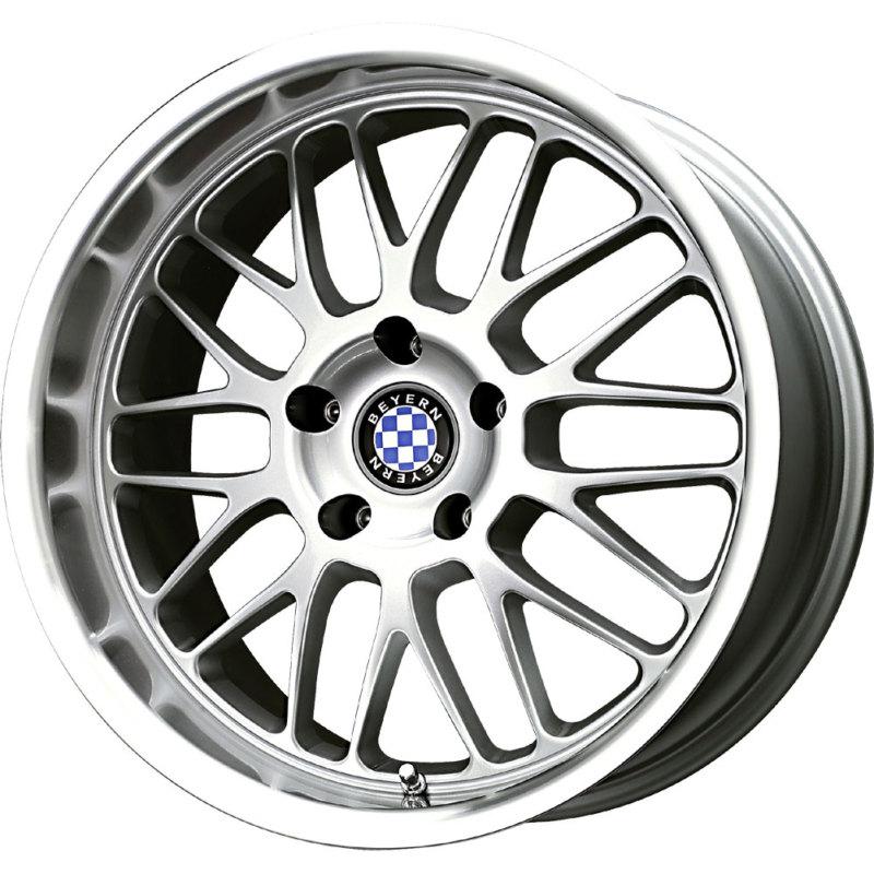 4 new 18x9.5 45 offset  5x120 beyern mesh silver wheels/rims