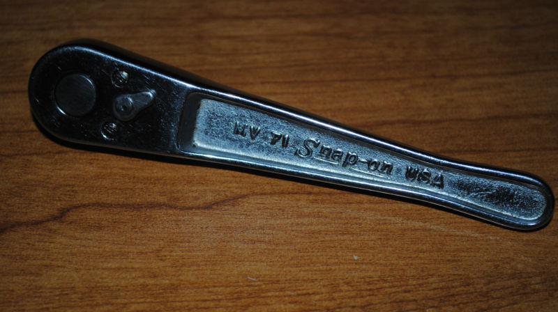 Vintage snap-on 1/4" drive ratchet mv71