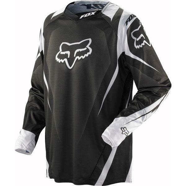 Black/white s fox racing 360 vibron jersey 2013 model