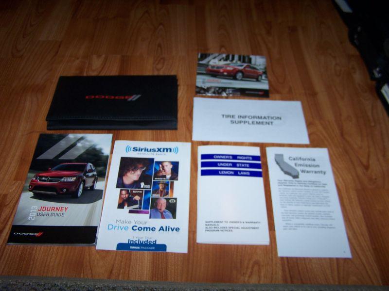 2013 dodge journey owners manual set with case free shipping