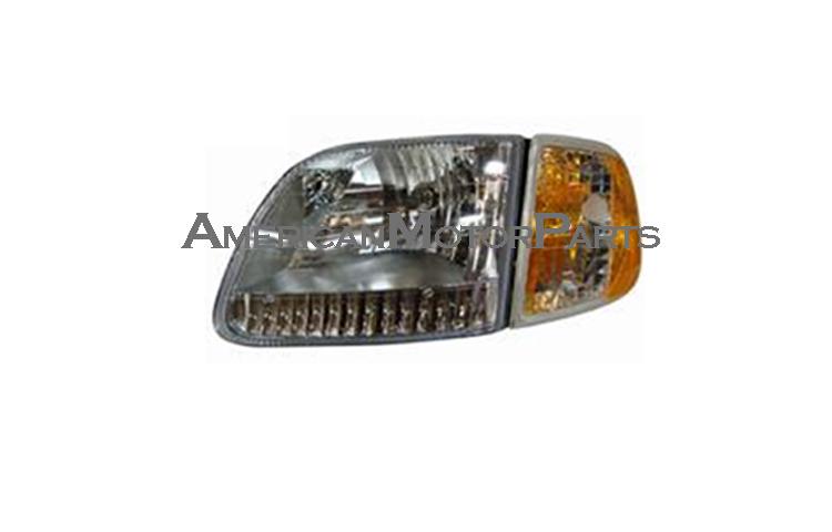 Depo left driver side euro headlight w/ corner light ford f150 f250 expedition