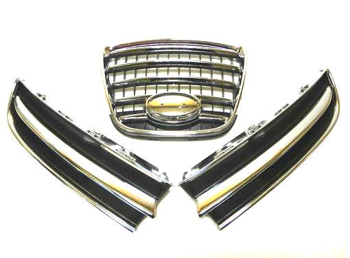 Subaru tribeca b9 2006-2007 front bumper grille chrome set