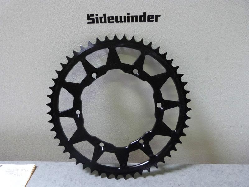 Ktm black sidewinder sprocket, 52 tooth, sx, 250, 350, 450, sx-f, sxf, 51t