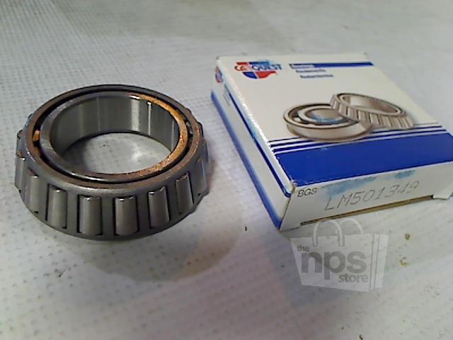 Carquest lm501349 wheel bearing cone, tapered, outer diameter 2.5"