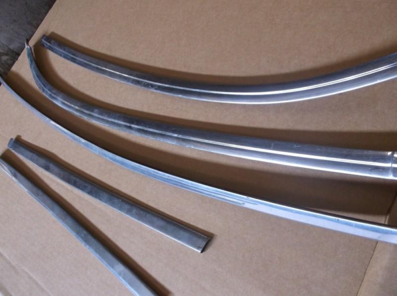 1965 66 chevy impala windshield trim molding stainless 2 dr