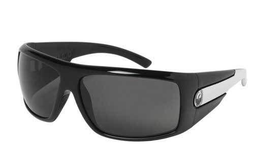 Dragon shield sunglasses, jet white frame/grey lens