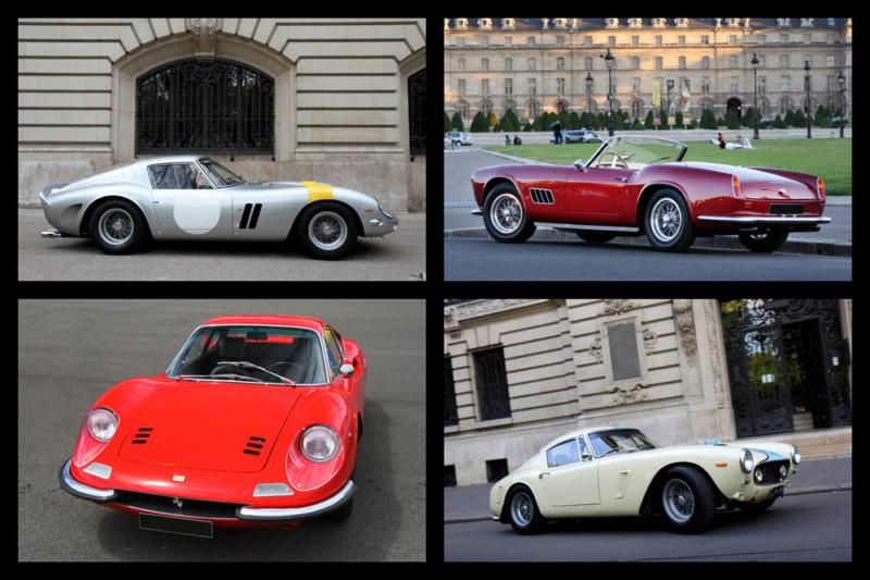 Ferrari 250 gto swb 246 dino hd poster classic collage print multiple sizes