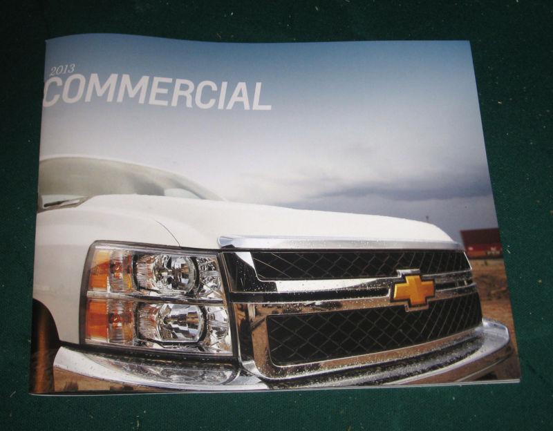 2013 chevy commercial truck sales brochure; silverado; express; chassis cabs; 