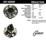 Centric parts 407.62008e rear hub assembly