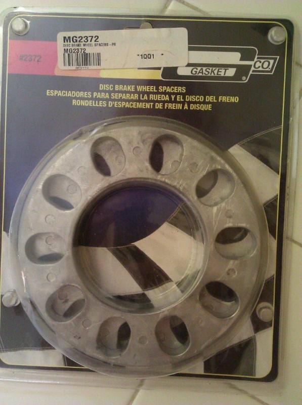 Mr. gasket disc brake wheel spacers #2372 7/16 thick