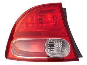 Eagle eyes 06-08 honda civic sedan/hybrid tail light hd471-u000l driver side