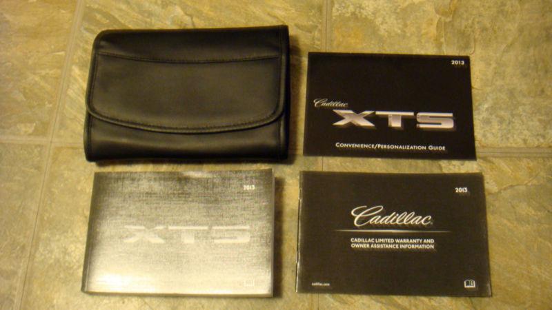 2013 cadillac xts owners manual instruction book guide w/supplements and case 13