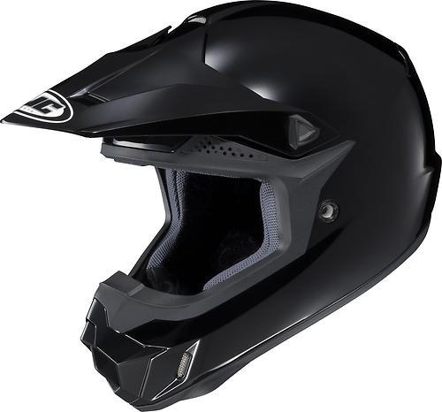 New hjc cl-x6 solid offroad/motocross adult helmet, gloss black, 2xl/xxl