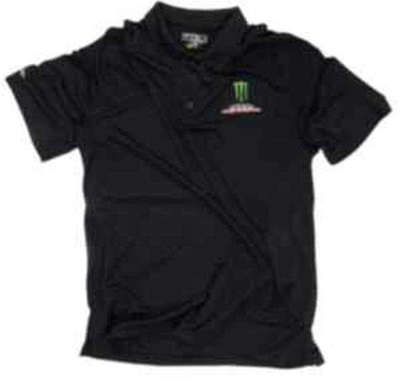 New pro circuit monster polo adult tee/t-shirt, black, small/sm