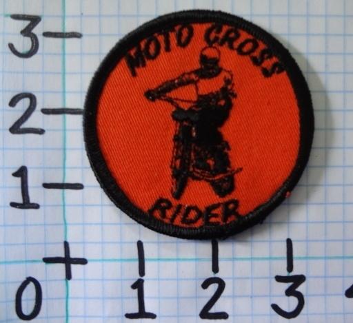 Vintage nos moto cross rider motorcycle patch from the 70's 008