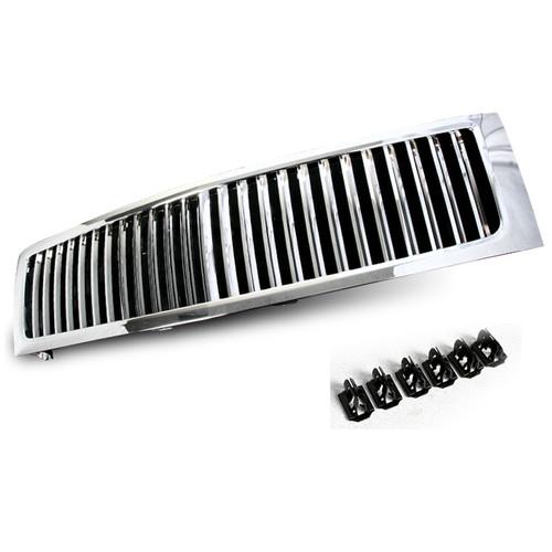 2007 2008 chevrolet silverado vertical style front grill  chrome