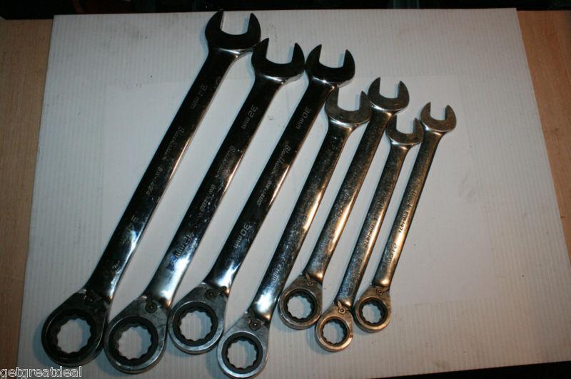 Blackhawk tools metric large ratcheting box wrench set 7pc 34mm 32mm 30mm