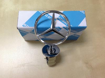 New for mercedes-benz bonnet hood star emblem w123 w124 300e 400 500