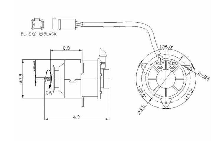 Ac condenser cooling fan motor 1992-1996 93 94 95 toyota camry l4 v6 8855033010