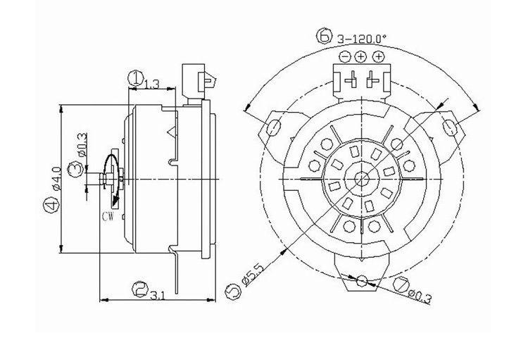 Condenser radiator cooling fan motor 01-06 chrysler sebring 01-05 dodge stratus