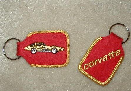 Corvette key fob 78-82 old new embossed corvette