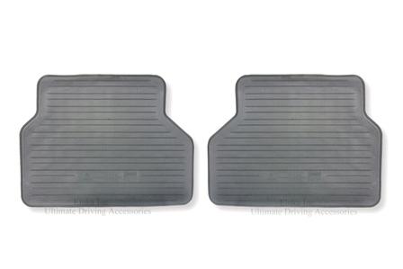 Bmw genuine rubber mat gray rear e46 convertible 323ci 325ci 330ci m3