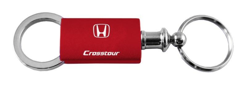 Honda crosstour crt red valet metal key chain ring tag key fob logo lanyard