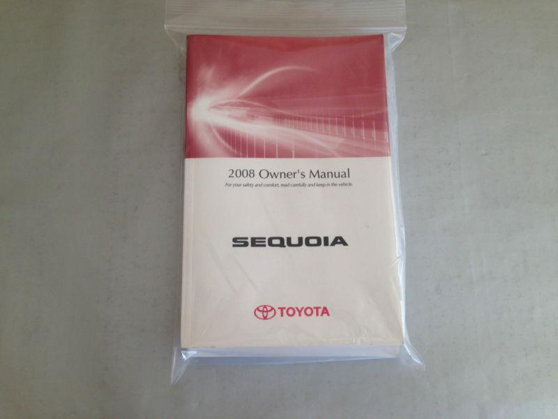 2008 toyota sequoia owners manual in great condition