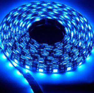 5m 300 led flexible light strip 3528 smd blue waterproof 12v 5 meter 5m