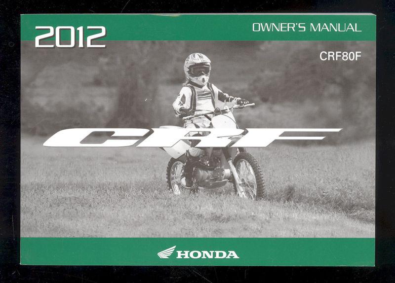 2012 honda crf80f owner`s manual 