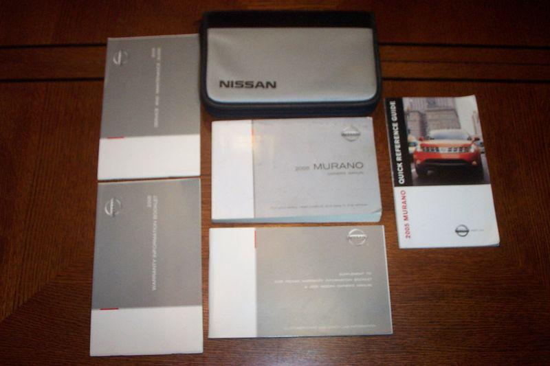 05 2005 nissan murrano owners manual with case 4x4 2x4