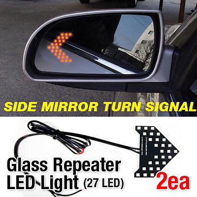 Side mirror turn signal glass repeater led for dodge - viper stratus nitro neon