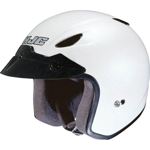 Pearl white xs hjc cl-31 open face helmet