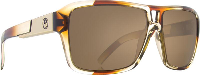 Dragon alliance jam sunglasses trans brown stripe/polarized lens