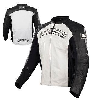 Speed & strength seven sins leather textile jacket white s/small