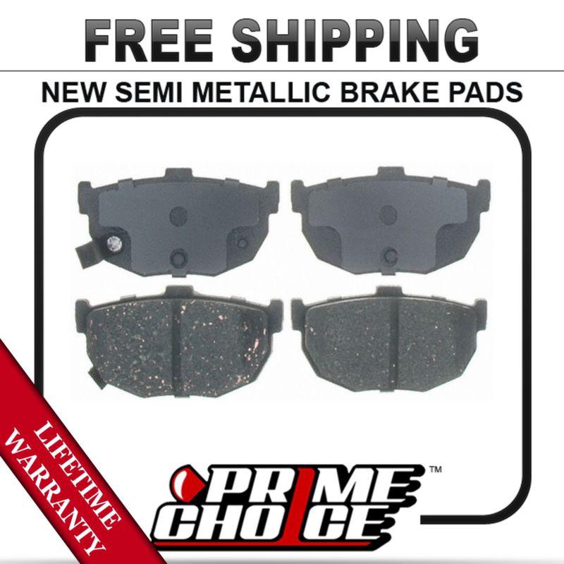 Rear semi metallic disc brake pad kit full set with lifetime warranty