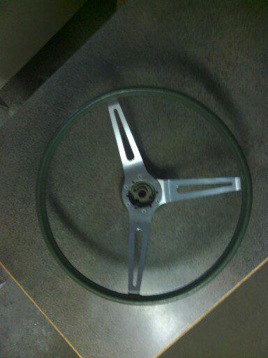 1969 - 75 buick chevy olds pontiac gm cushion grip steering wheel forrest green