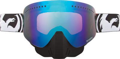 Dragon nfx snow goggle overlap w/blue steel lens 722-1551