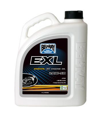 Bel-ray exl mineral 4t engine oil 20w-50 4-liter 99100-b4lw