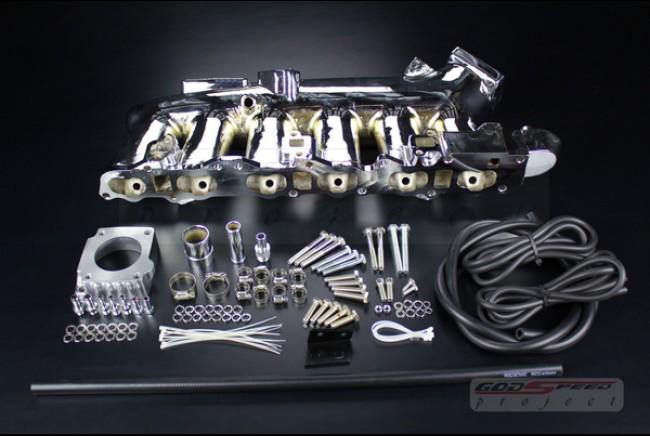 Gsp cast aluminum intake manifold rb25det rb25 skyline r32 r33 r34 chrome