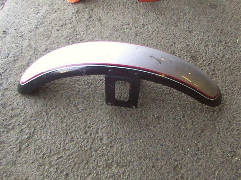 Harley narrow glide front fender sportster dyna superglide fxr xl black sliver